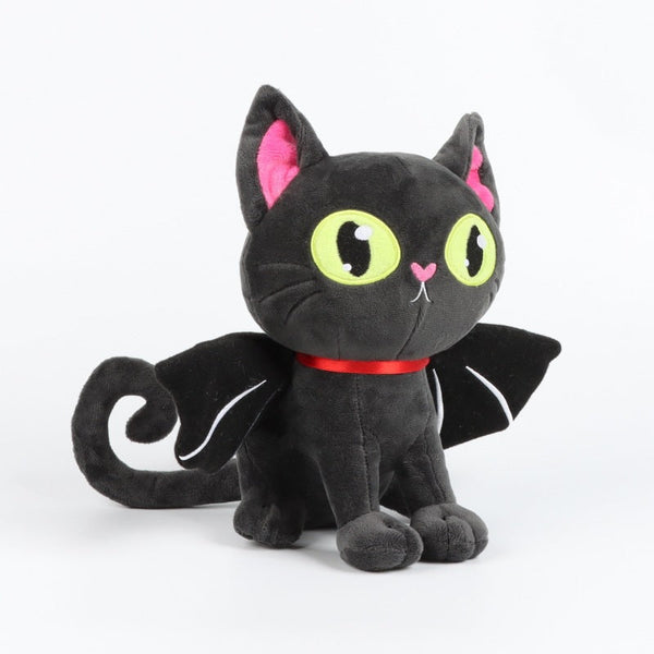 Halloween Bat Cat Plush Toy Soft Stuffed Animal Doll Birthday Holiday Gifts for Kids