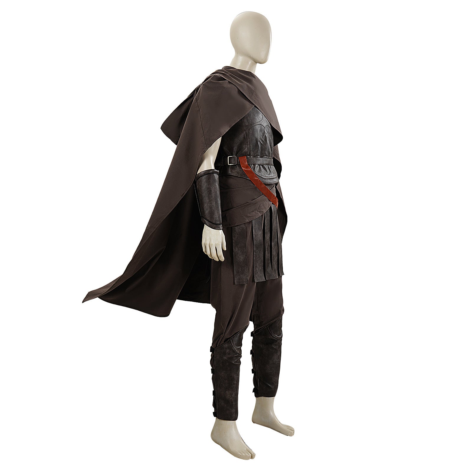 Halloween Medieval Knight & Spartan Warrior Costume The Odyssey Cosplay Armor with Cape