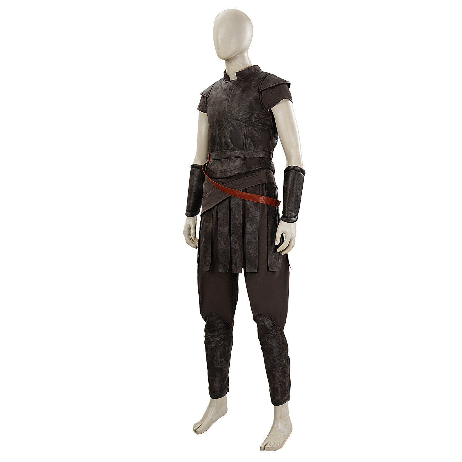 Halloween Medieval Knight & Spartan Warrior Costume The Odyssey Cosplay Armor with Cape