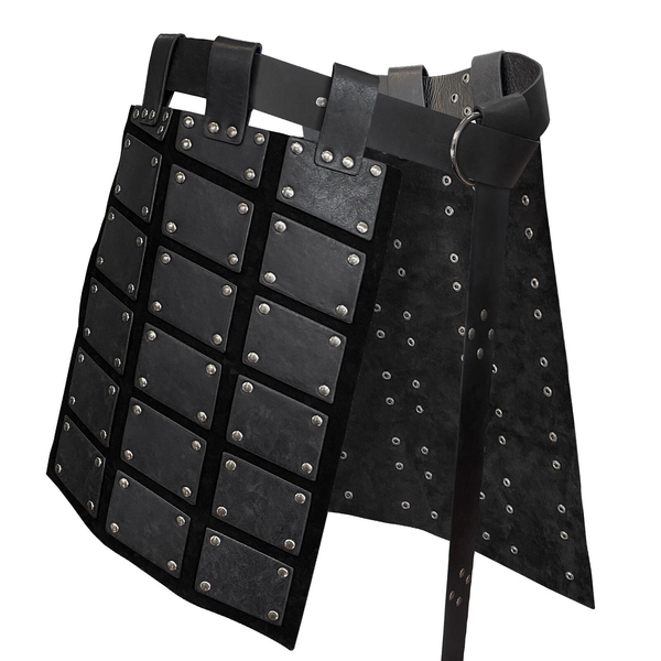 Halloween Medieval Viking Knight Waist Armor Leather Corset Tassets Belt Costume