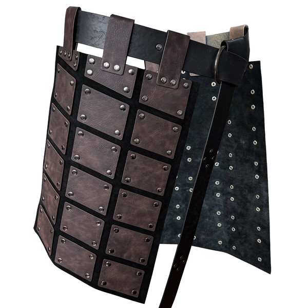 Halloween Medieval Viking Knight Waist Armor Leather Corset Tassets Belt Costume