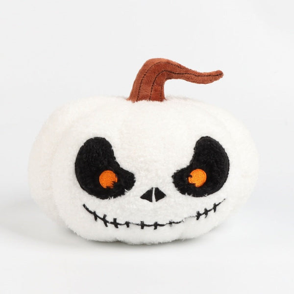 Halloween White Pumpkin Plush Toy Soft Stuffed Doll Birthday Holiday Gifts Home Decor