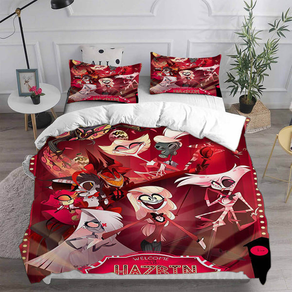 Hazbin Hotel Cosplay Bedding Sets Duvet Cover Halloween Comforter Sets