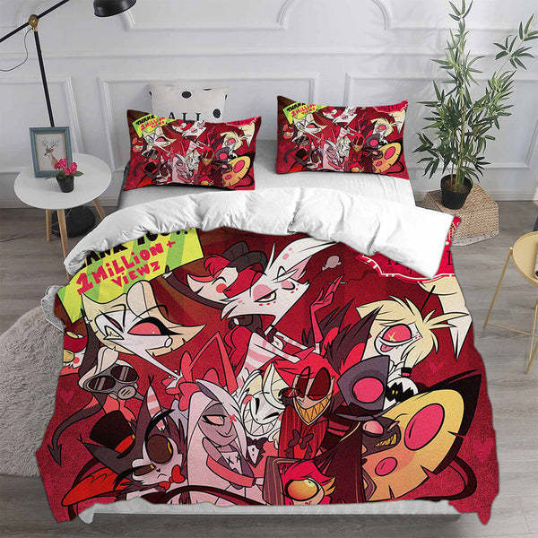 Hazbin Hotel Cosplay Bedding Sets Duvet Cover Halloween Comforter Sets