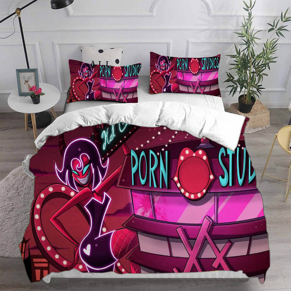 Hazbin Hotel Cosplay Bedding Sets Duvet Cover Halloween Comforter Sets