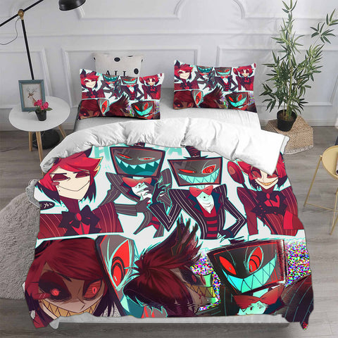 Hazbin Hotel Cosplay Bedding Sets Duvet Cover Halloween Comforter Sets