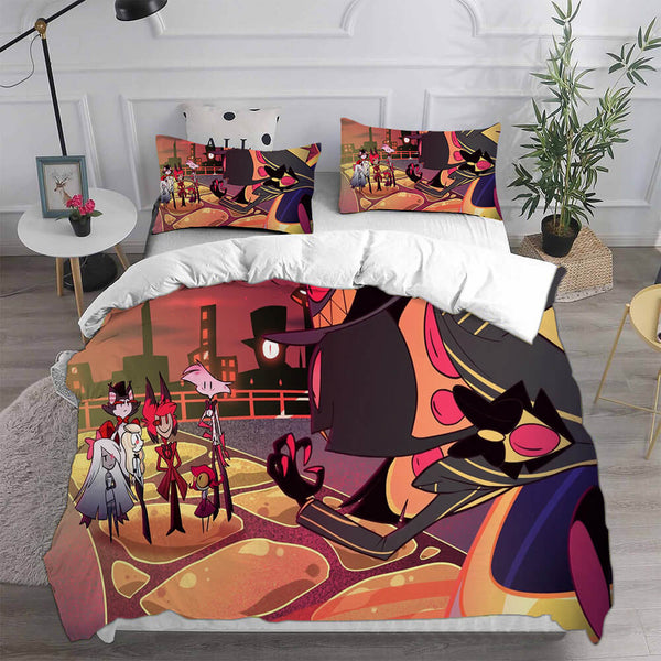 Hazbin Hotel Cosplay Bedding Sets Duvet Cover Halloween Comforter Sets