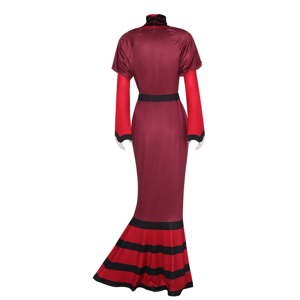 Hazbin Hotel Rosie Formal Dress Hat Costumes Halloween Cosplay Masquerade Suits