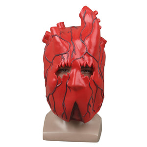 Heart Shaped Horror Mask Anime Dorohedoro Heart Headgear  Halloween Cosplay Props