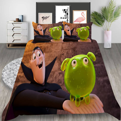 Hotel Transylvania 4 Transformania Cosplay Bedding Set Duvet Cover Halloween Bed Sheets