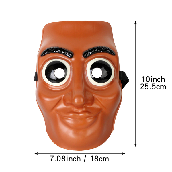 Italian Brainrot Tung Tung Tung Sahur Face Masks Halloween Mask Plastic