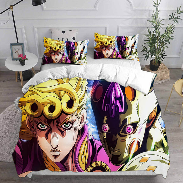 JoJo's Bizarre Adventure Stone Ocean Cosplay Bedding Sets Duvet Cover Halloween Comforter Sets