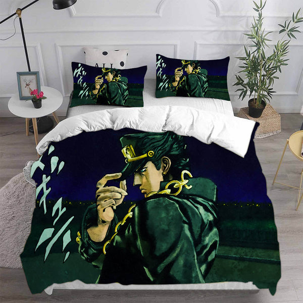 JoJo's Bizarre Adventure Stone Ocean Cosplay Bedding Sets Duvet Cover Halloween Comforter Sets