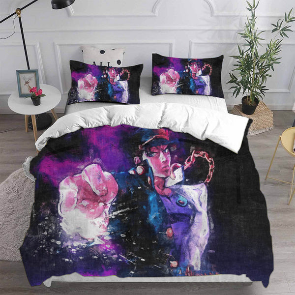JoJo's Bizarre Adventure Stone Ocean Cosplay Bedding Sets Duvet Cover Halloween Comforter Sets