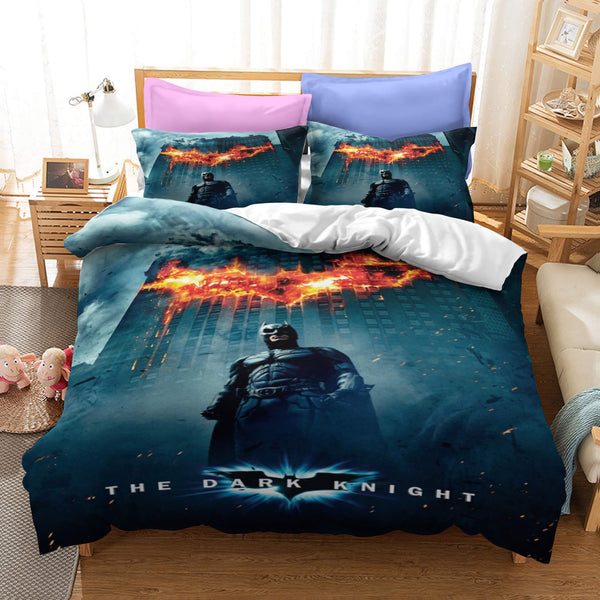 Justice League Batman Superman Cosplay Bedding Set Duvet Cover Halloween Sheets
