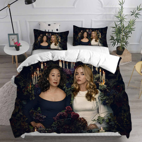 Killing Eve Season 4 Cosplay Bedding Sets Duvet Cover Halloween Comforter Sets