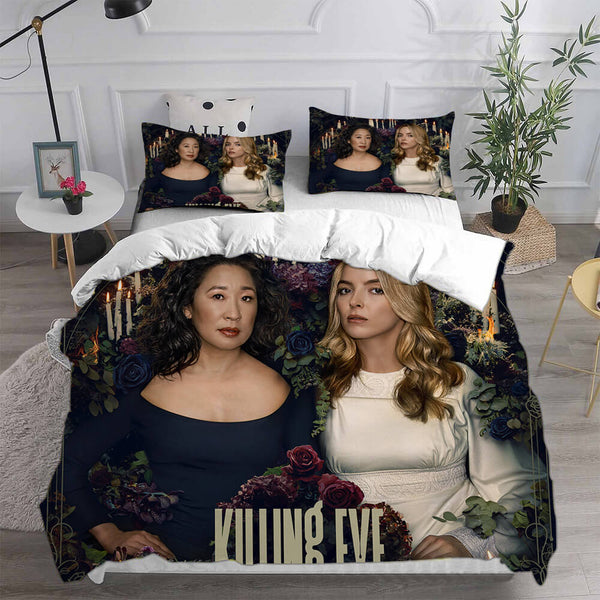 Killing Eve Season 4 Cosplay Bedding Sets Duvet Cover Halloween Comforter Sets