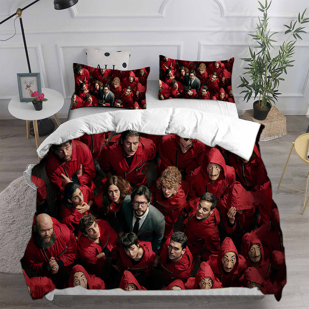 La casa de papel Cosplay Bedding Sets Duvet Cover Halloween Comforter Sets