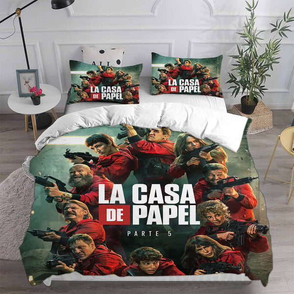 La casa de papel Cosplay Bedding Sets Duvet Cover Halloween Comforter Sets