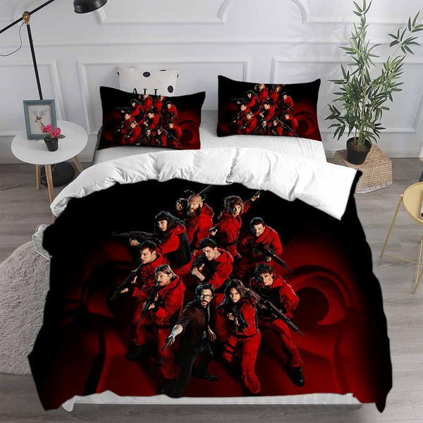 La casa de papel Cosplay Bedding Sets Duvet Cover Halloween Comforter Sets
