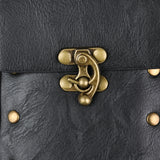 Medieval Alchemy Faux Leather Belt Bag with 2 Cork Potion Vials Fantasy Wizard Waist Pouch Side Pack