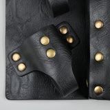 Medieval Alchemy Faux Leather Belt Bag with 2 Cork Potion Vials Fantasy Wizard Waist Pouch Side Pack