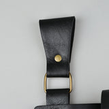 Medieval Alchemy Faux Leather Belt Bag with 2 Cork Potion Vials Fantasy Wizard Waist Pouch Side Pack