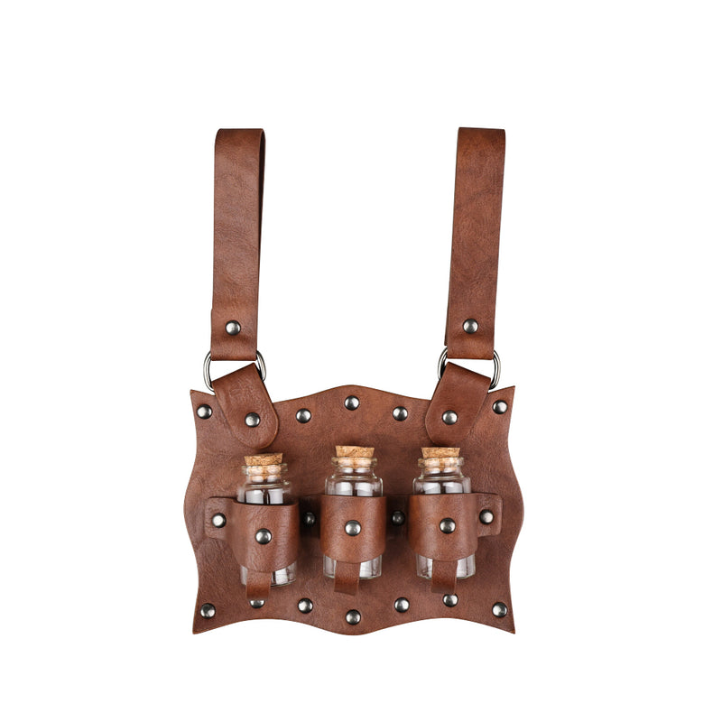 Medieval Renaissance Witch Props Magic Vial Cork Potion Bottle Belt Loop