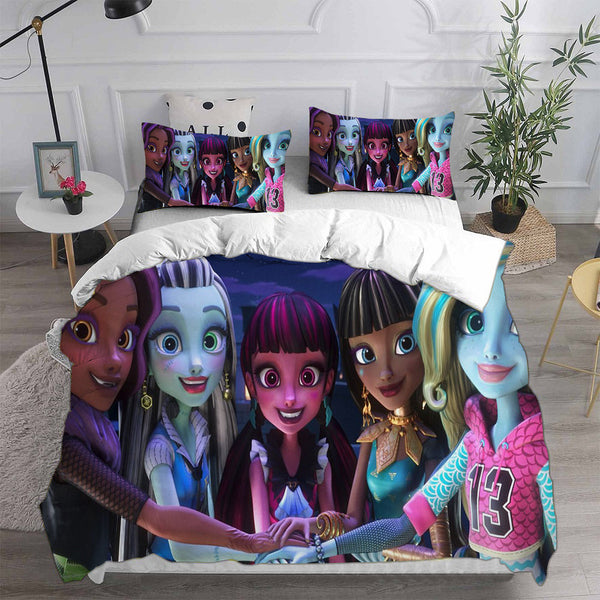 Monster High Bedding Sets Duvet Cover Halloween Cosplay Comforter Sets