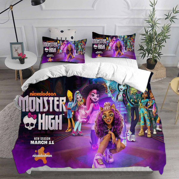 Monster High Bedding Sets Duvet Cover Halloween Cosplay Comforter Sets