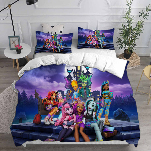 Monster High Bedding Sets Duvet Cover Halloween Cosplay Comforter Sets