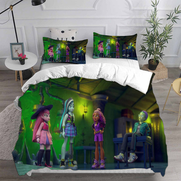 Monster High Bedding Sets Duvet Cover Halloween Cosplay Comforter Sets