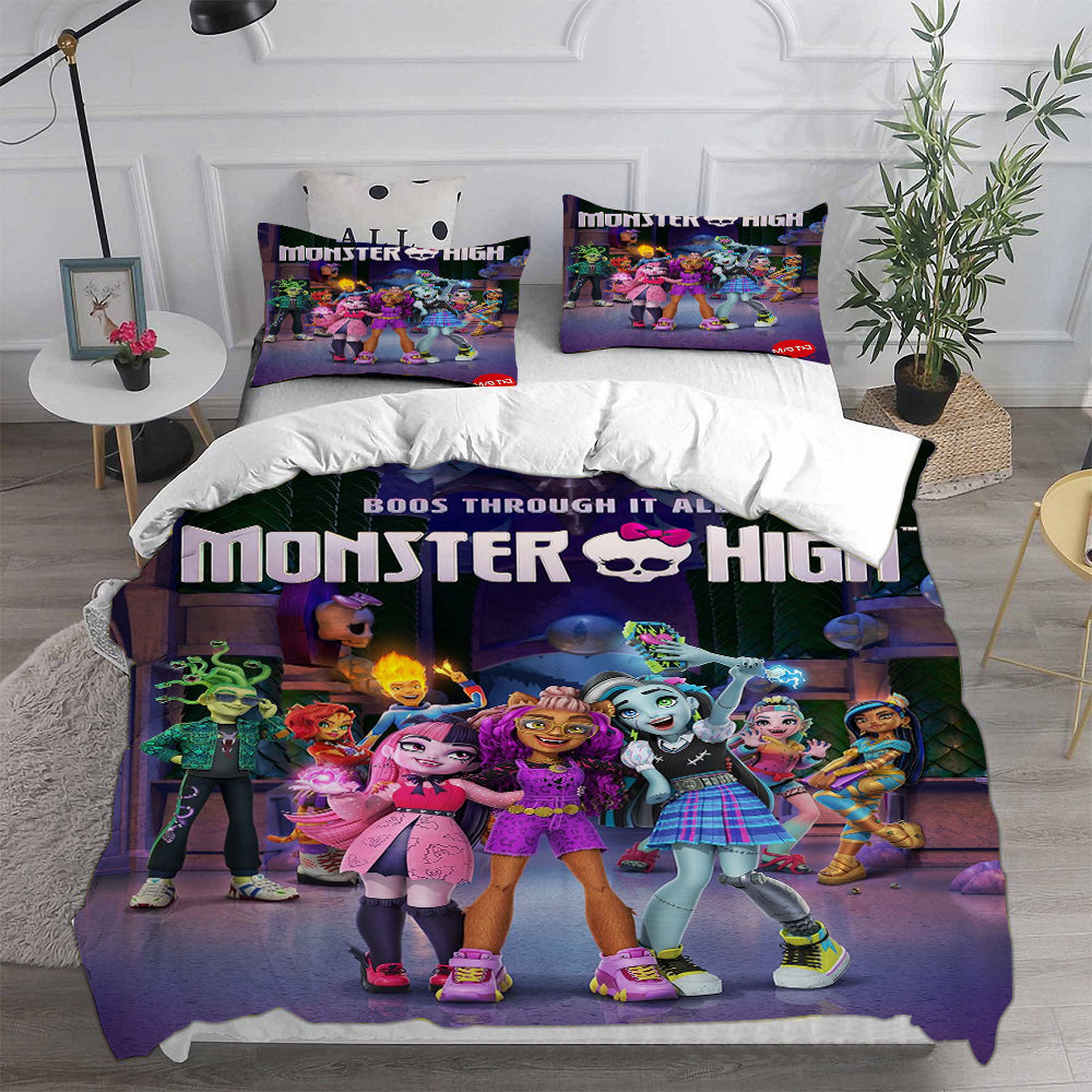 Monster High Bedding Sets Duvet Cover Halloween Cosplay Comforter Sets