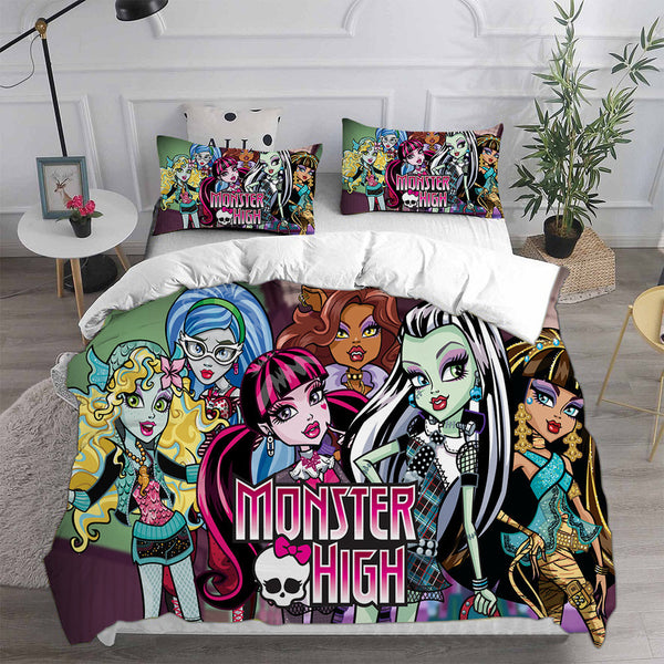 Monster High Bedding Sets Duvet Cover Halloween Cosplay Comforter Sets