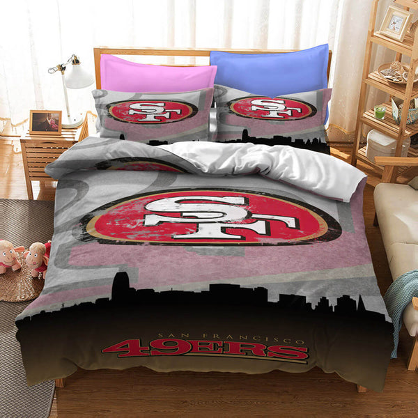 NFL Rugby Team Cosplay Bedding Set Duvet Cover Halloween Bed Sheets