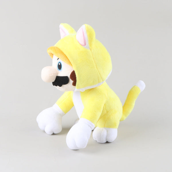 Cat Mario Plush Toy Soft Stuffed Gift Dolls for Kids Boys Girls