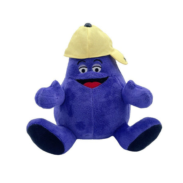 Grimace Shake Yellow Hat Plush Toy Soft Stuffed Gift Dolls for Kids Boys Girls