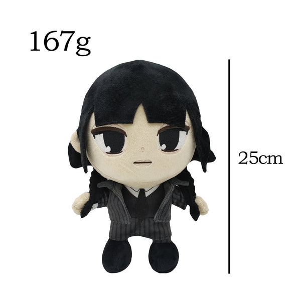 Wednesday Addams Plush Toys Soft Stuffed Gift Dolls for Kids Boys Girls