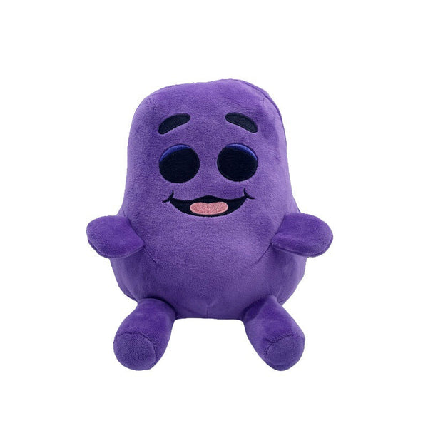 Grimace Shake Yellow Hat Plush Toy Soft Stuffed Gift Dolls for Kids Boys Girls