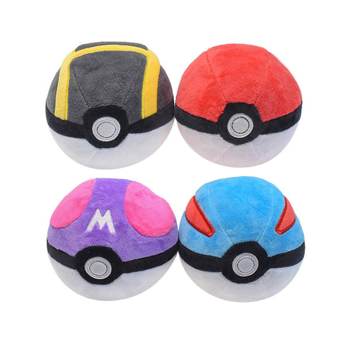 Poke Ball Plush Toys Soft Stuffed Gift Dolls for Kids Boys Girls