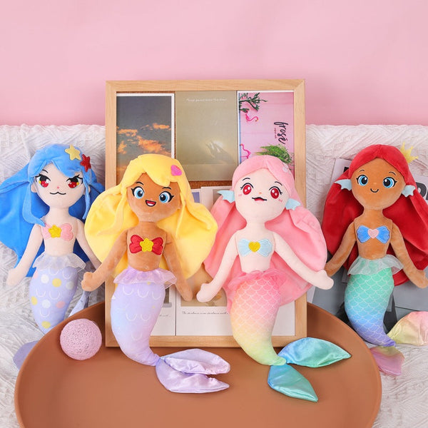 The Little Mermaid Plush Toy Soft Stuffed Gift Dolls for Kids Boys Girls