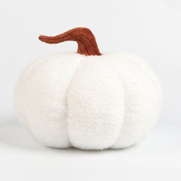 Halloween White Pumpkin Plush Toy Soft Stuffed Doll Birthday Holiday Gifts Home Decor