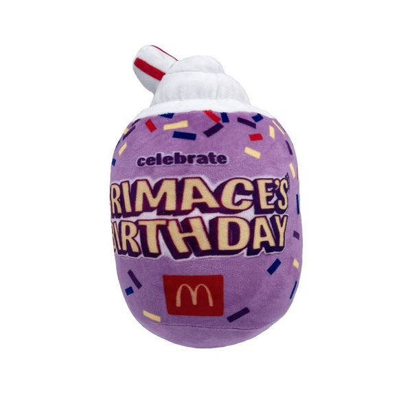 Grimace Shake Yellow Hat Plush Toy Soft Stuffed Gift Dolls for Kids Boys Girls