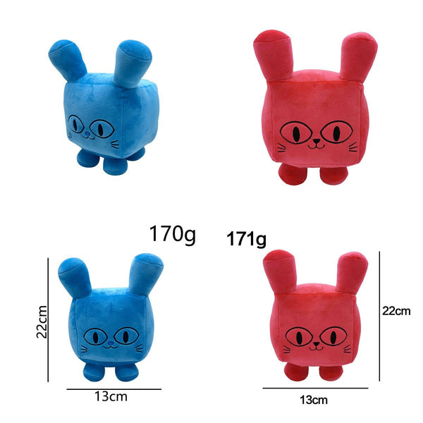 Red Titanic Balloon Cat Plush Toys Soft Stuffed Gift Dolls for Kids Boys Girls