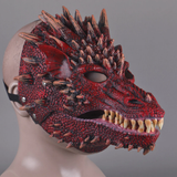 Open Moving Mouth Dragon Dinoaur Masks Cosplay Animal Fancy Dress Headwear Props