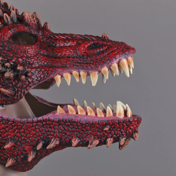 Open Moving Mouth Dragon Dinoaur Masks Cosplay Animal Fancy Dress Headwear Props