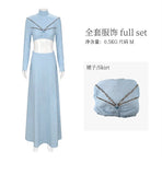 Padmé Amidala Court Long Dress Gown Halloween Cosplay Costumes Suits