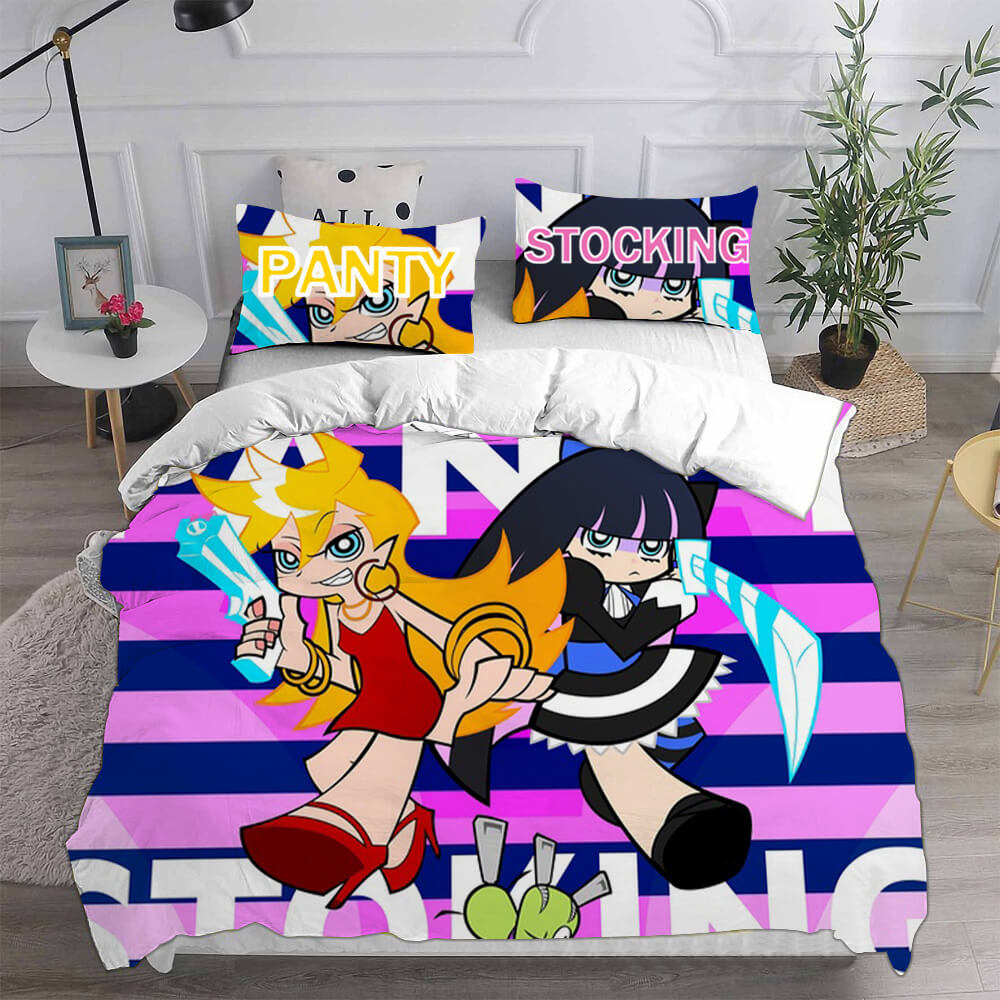 Panty Stocking with Garterbelt Cosplay Bedding Sets Duvet Cover Halloween Comforter Sets