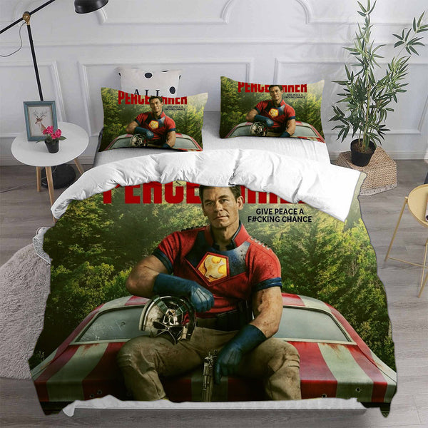 Peacemaker Cosplay Bedding Sets Duvet Cover Halloween Comforter Sets