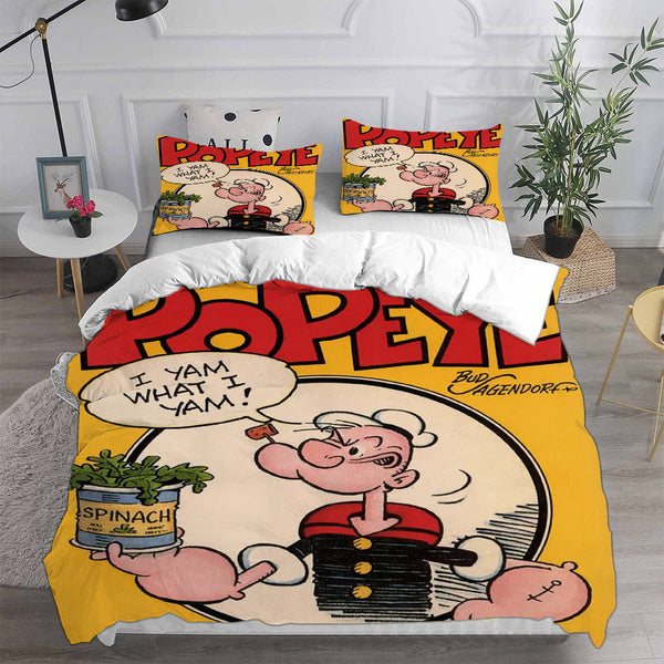 Popeye the Sailor Bedding Sets Bed Quilt Cover Pillow Case Halloween Cosplay Comforter Sets